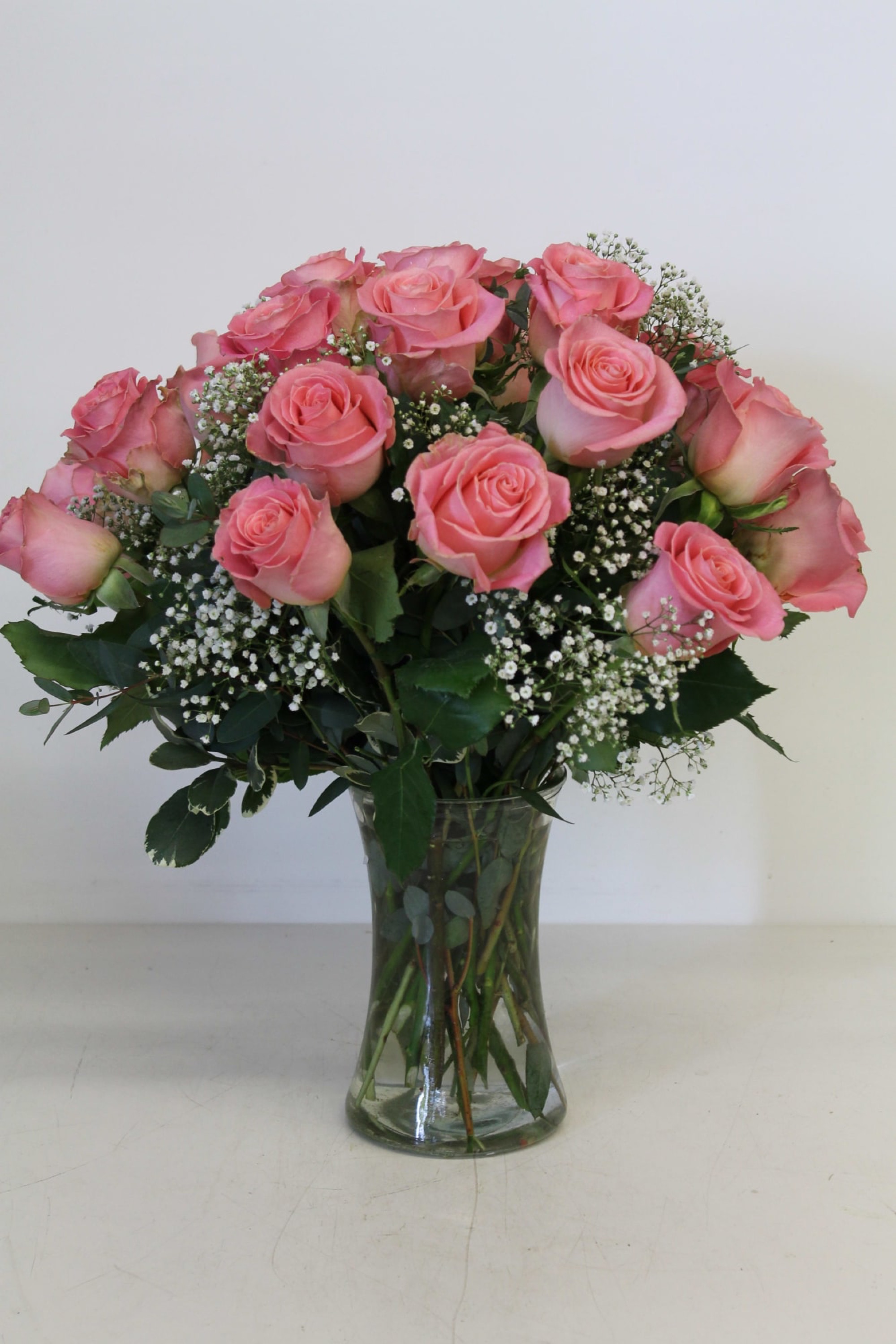 24 Pink Roses