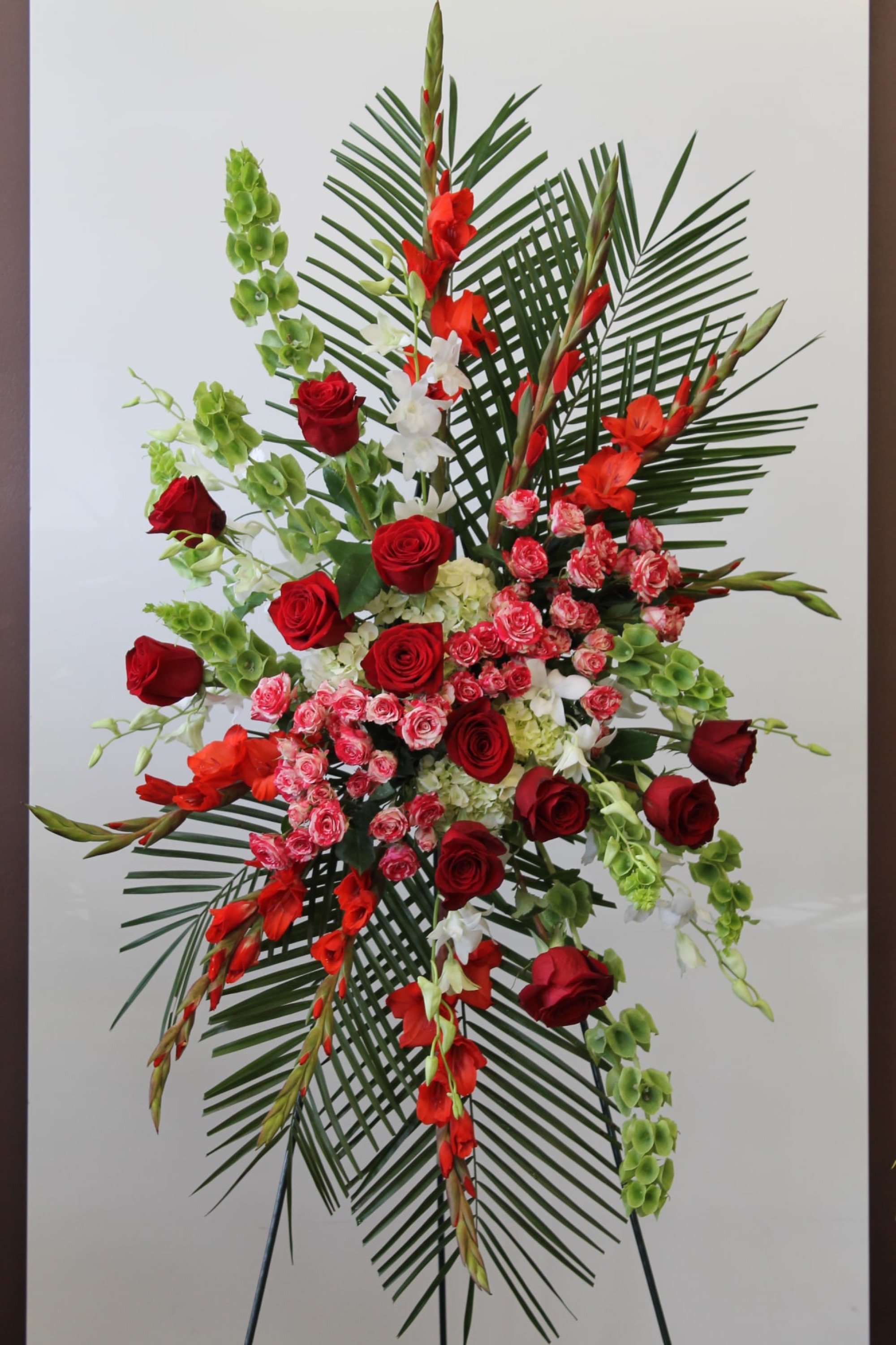 Farewell — hydrangeas arrangement, hand-composed in The Flower Lover atelier in Huntington Beach