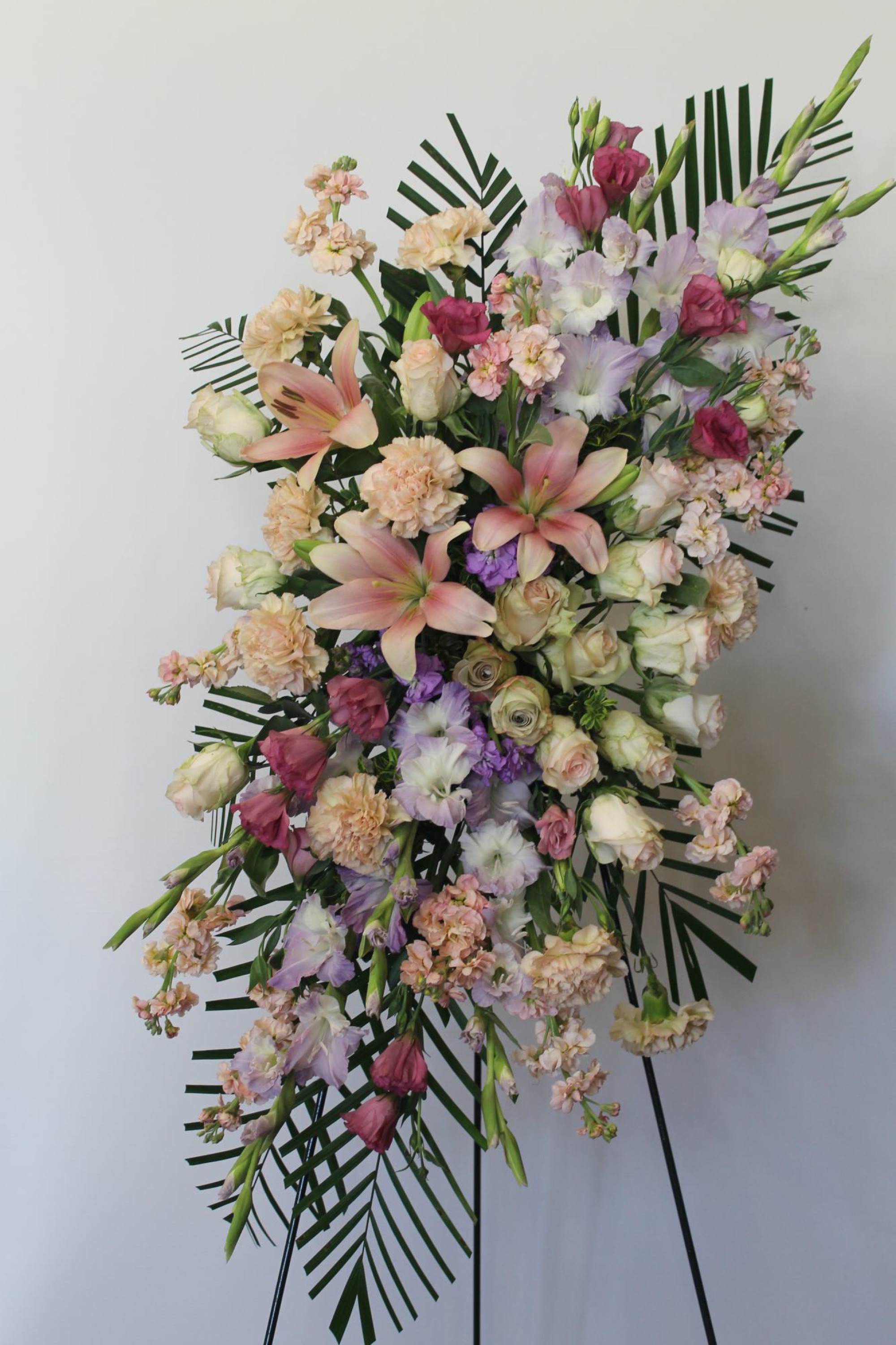 On the Angel's Wings Funeral Spray