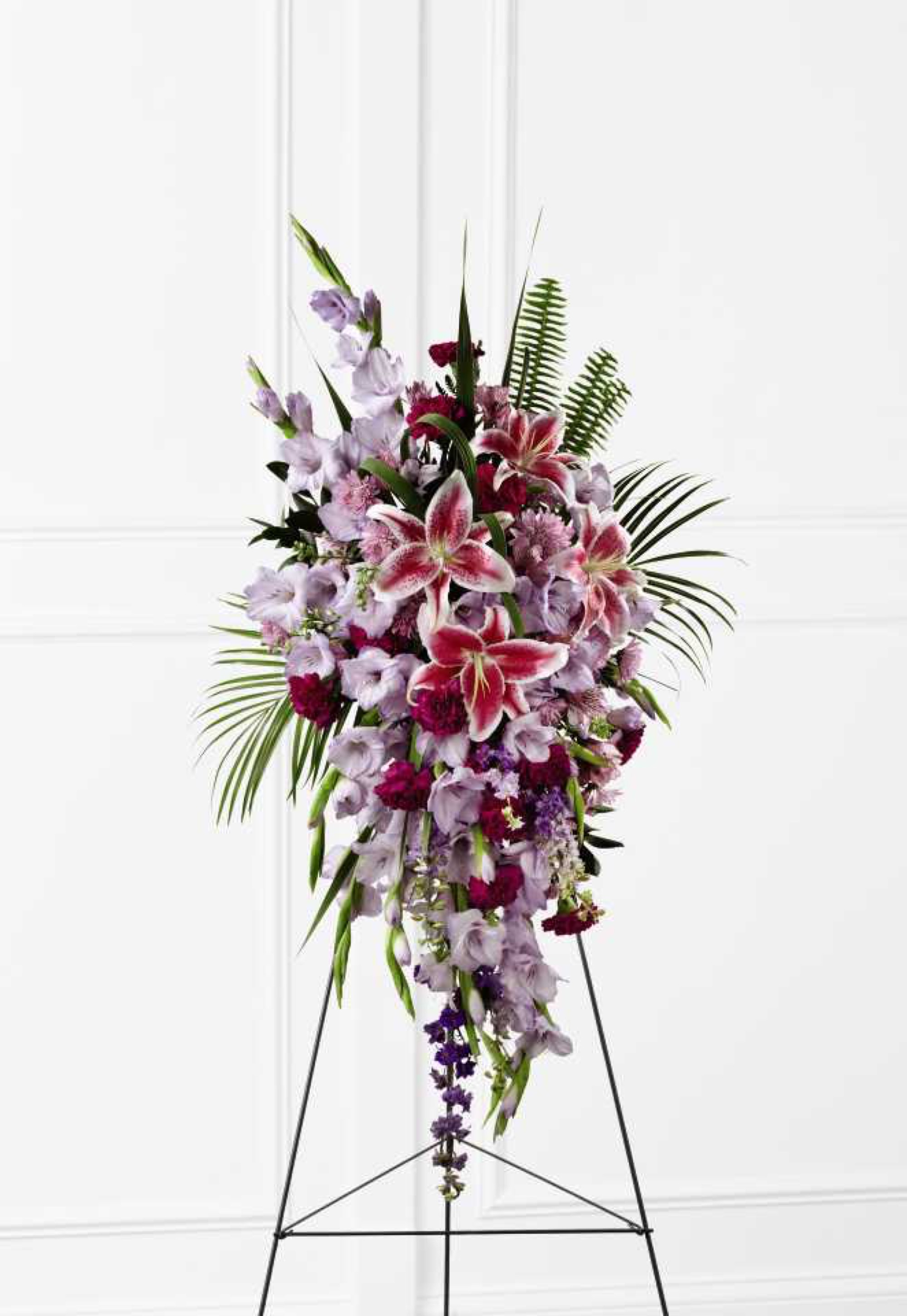 Tender Touch Standing Spray — plants arrangement, hand-composed in The Flower Lover atelier in Huntington Beach